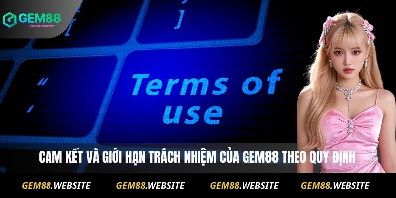 Điều Khoản Và Điều Kiện 3 Cam kết và giới hạn trách nhiệm của Gem88 theo quy định